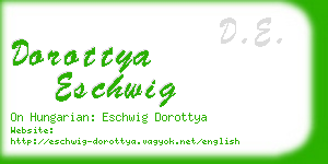 dorottya eschwig business card